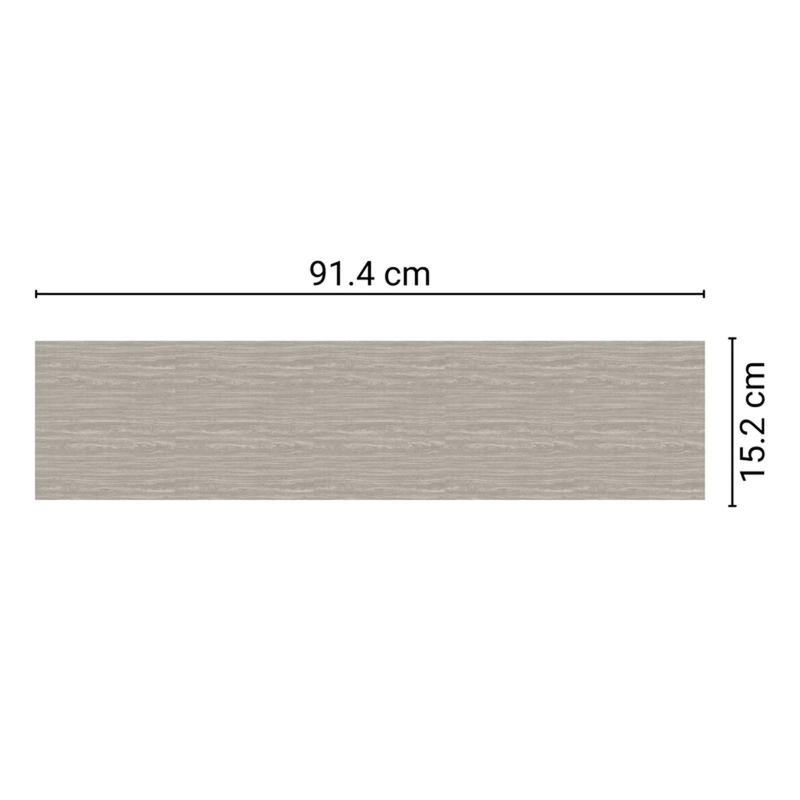 PISO VINILICO ADHESIVO SIMIL MADERA 91,4X15,2 GRIS CLARA - 5