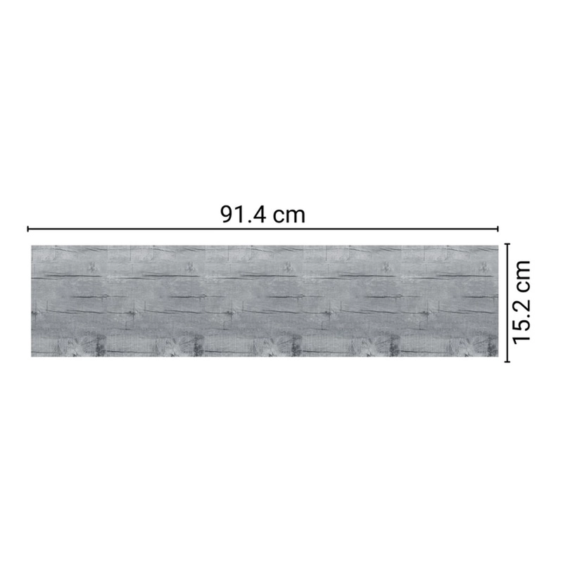 PISO VINILICO ADHESIVO SIMIL MADERA 91,4X15,2 GRIS ACERO - 5
