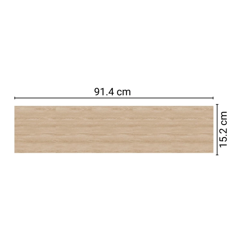 PISO VINILICO ADHESIVO SIMIL MADERA 91,4X15,2 BEIGE - 5