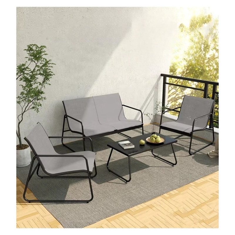 JUEGO DE TERRAZA LIVING MALLA SAINT ANDREW 4 PIEZAS EXTERIOR - 9