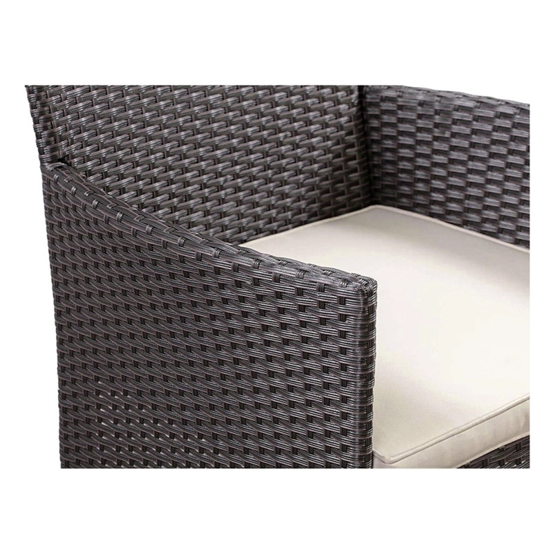 JUEGO DE TERRAZA LIVING RATAN SINTE TICO SAINT JAMES 4 PIEZAS - 5
