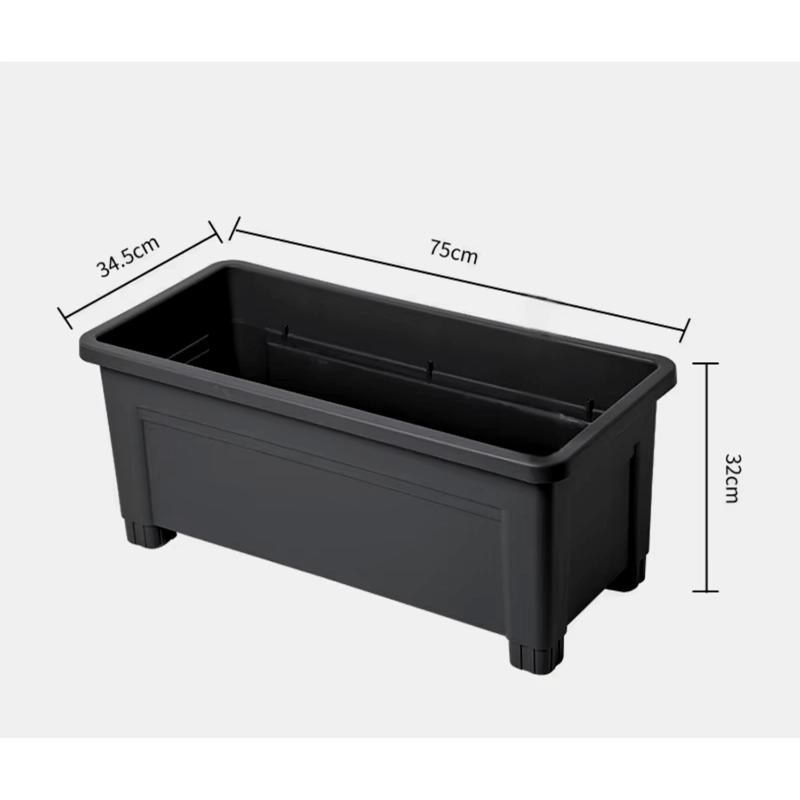 JARDINERA ELEVADA MACETERO PARA HUERTO CON PATAS NEGRO - 5