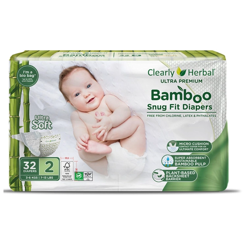 PAÑALES BAMBU PREMIUM 128 UNIDADES 3 A 6 KG - 1