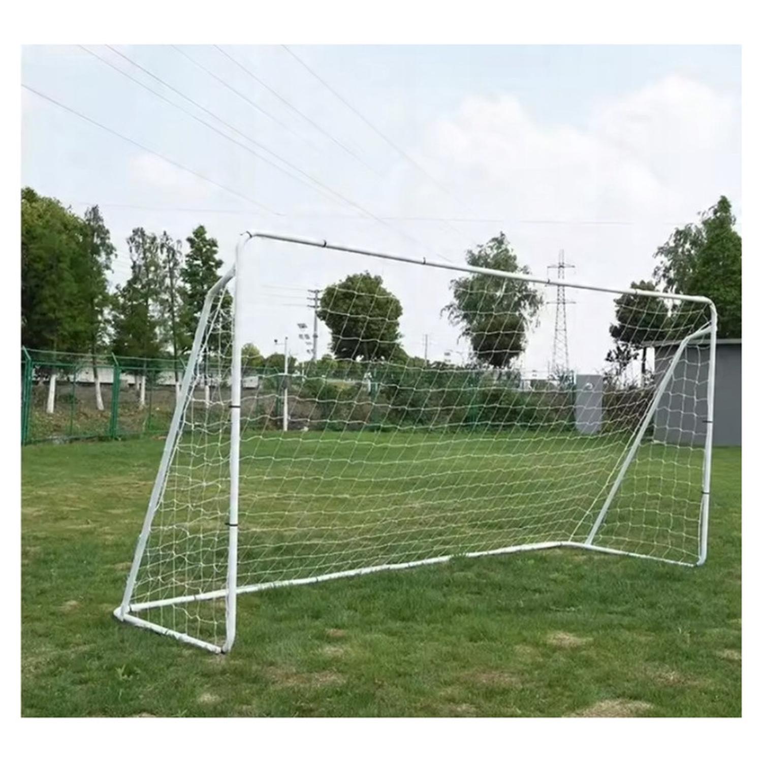 PACK 2 ARCOS FUTBOL METALICO 240X170X100 CM + RED - 7