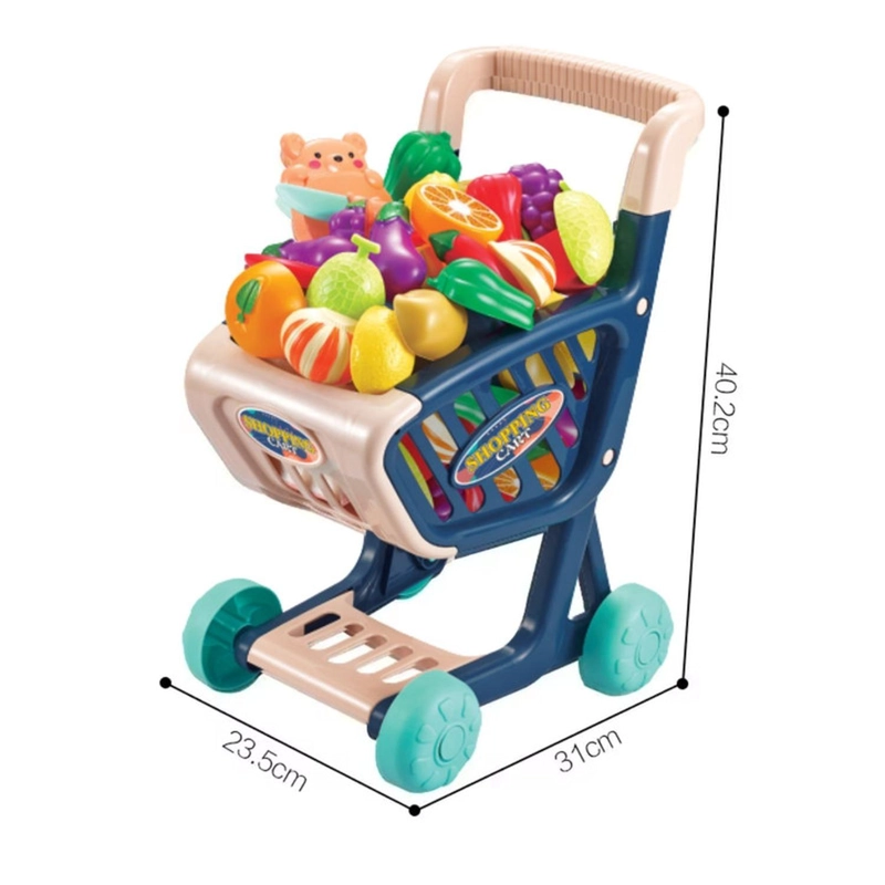 CARRO SUPERMERCADO JUGUETE CARRITO COMPRAS 36 PIEZAS - 6