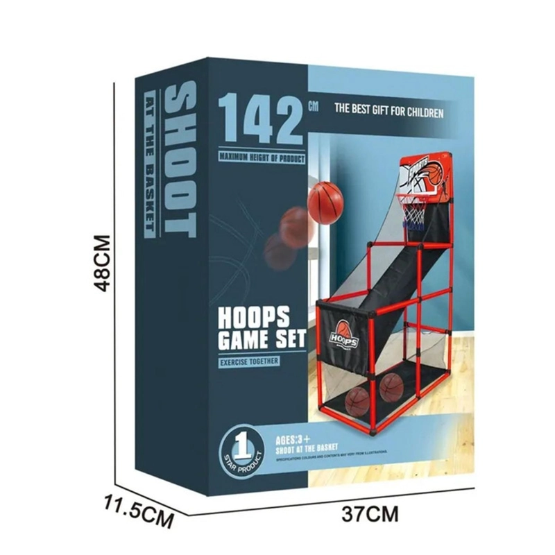 JUEGO DE BASKETBALL INFANTIL CON ARO Y PELOTA - 7