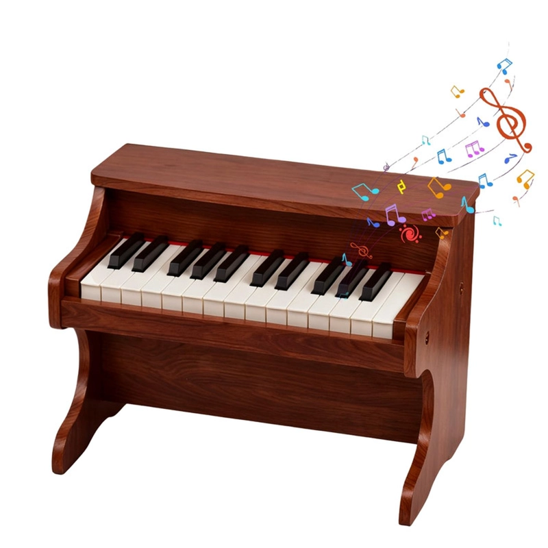 PIANO INFANTIL MADERA JUGUETE MUSICAL 25 TECLAS - 1