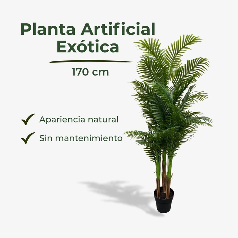 PLANTA ARTIFICIAL PALMERA ARECA ALTA 170 CM - 3