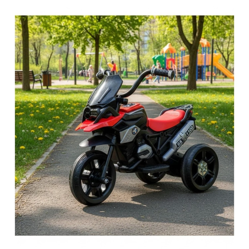AUTO ELE CTRICO INFANTIL MOTO RACER BATERIA ROJA - 2