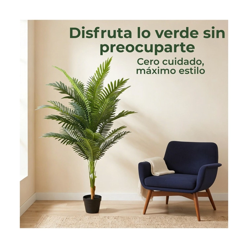 PLANTA ARTIFICIAL PALMERA ARECA DECORATIVA 130 CM - 6