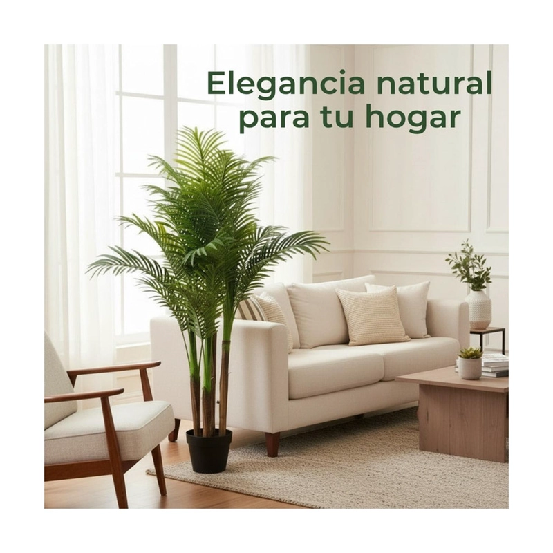 PLANTA ARTIFICIAL PALMERA ARECA FRONDOSA 135 CM - 2