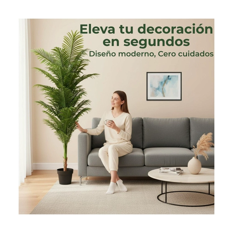 PLANTA ARTIFICIAL PALMERA ARECA ALTA 180 CM - 6