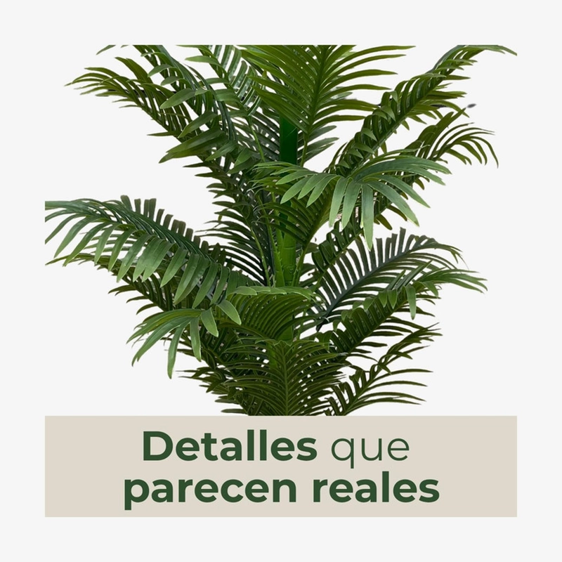 PLANTA ARTIFICIAL PALMERA ARECA FRONDOSA 130 CM - 5