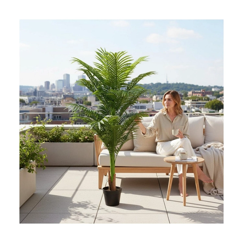PLANTA ARTIFICIAL PALMERA ARECA FRONDOSA 130 CM - 7