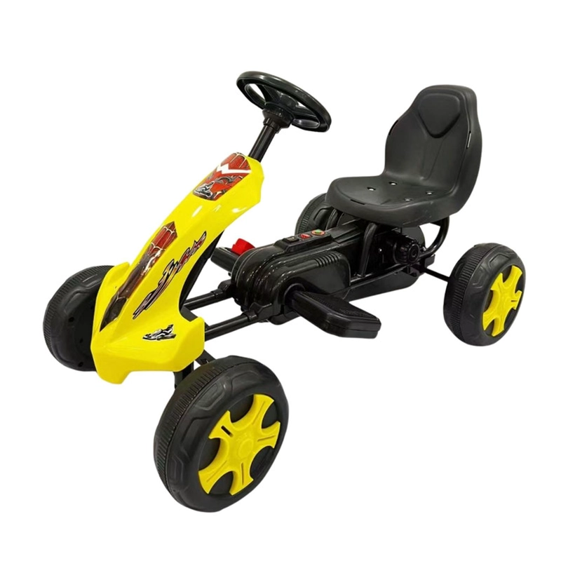 AUTO ELE CTRICO GO KART INFANTIL CARRERA VOLT AMARILLO - 1