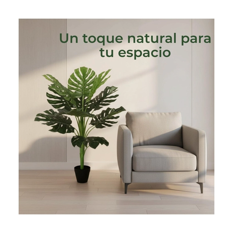 PLANTA ARTIFICIAL MONSTERA HOJA GRANDE 140 CM - 2