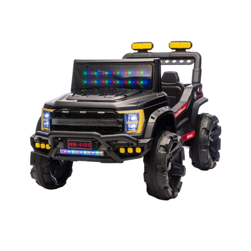 AUTO ELE CTRICO INFANTIL JEEP STORM BATERIA CONTROL NEGRO - 1
