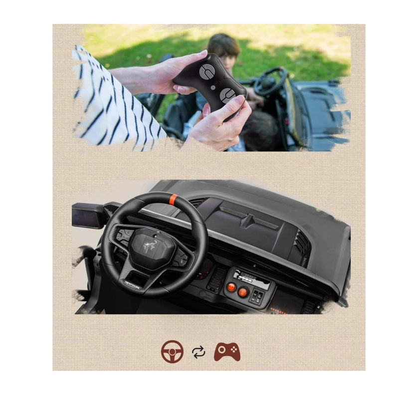 AUTO ELE CTRICO INFANTIL JEEP STORM BATERIA CONTROL NEGRO - 3