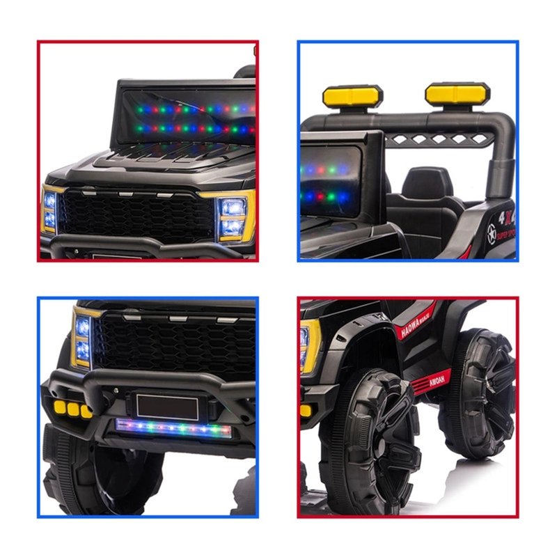 AUTO ELE CTRICO INFANTIL JEEP STORM BATERIA CONTROL NEGRO - 5