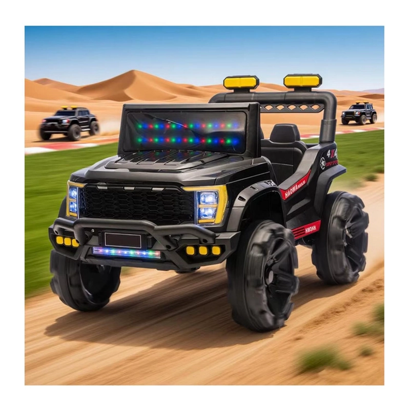 AUTO ELE CTRICO INFANTIL JEEP STORM BATERIA CONTROL NEGRO - 6
