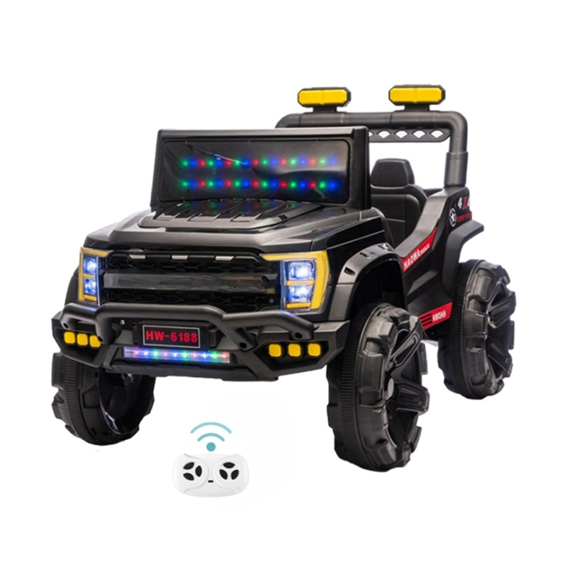 AUTO ELE CTRICO INFANTIL JEEP STORM BATERIA CONTROL NEGRO - 7
