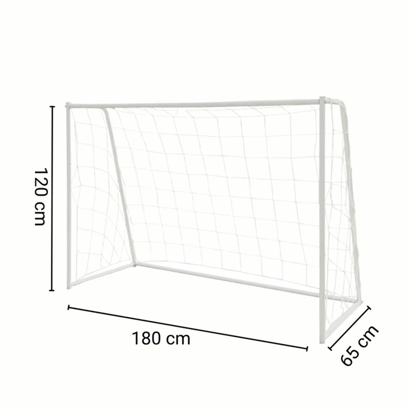 SET DE 2 ARCOS DE FUTBOL METALICO 180X120X65 CM - 3