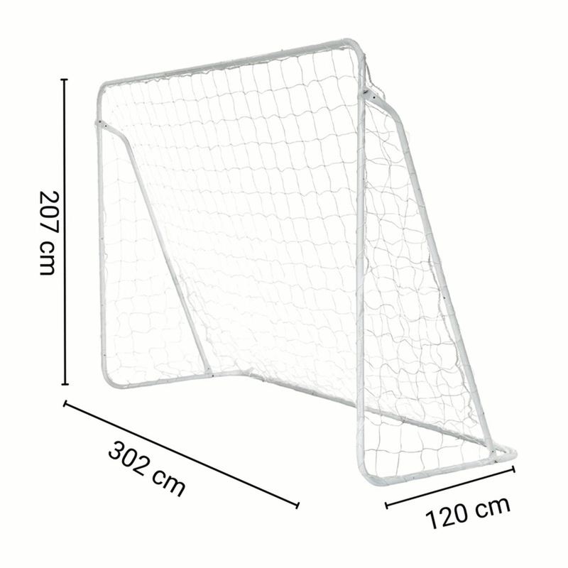 SET DE 2 ARCOS DE FUTBOL GRANDES METALICO 302X207X120 CM - 5