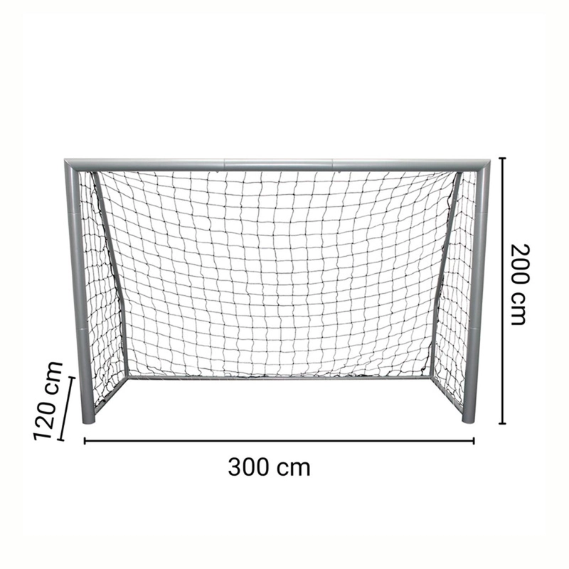 SET DE 2 ARCOS DE FUTBOL GRANDES METALICO 300X200 CM - 4