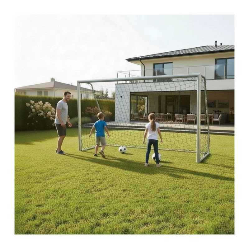 SET DE 2 ARCOS DE FUTBOL GRANDES METALICO 300X200 CM - 6