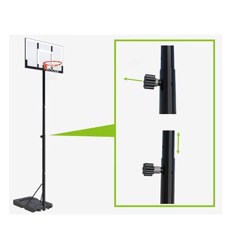 ARO DE BASQUET ALTURA AJUSTABLE CON BASE - 8