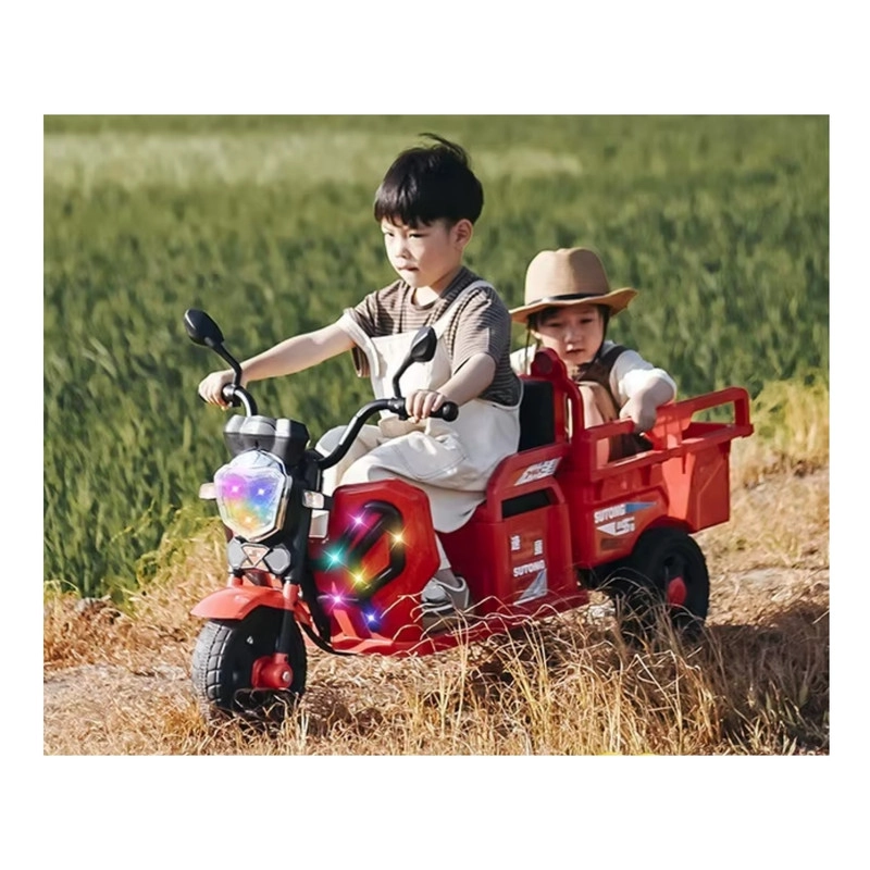 AUTO BATERIA MOTOCARRO ELE CTRICO INFANTIL DE CARGA ROJO - 2