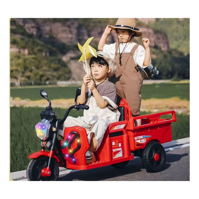 AUTO BATERIA MOTOCARRO ELE CTRICO INFANTIL DE CARGA ROJO - 6