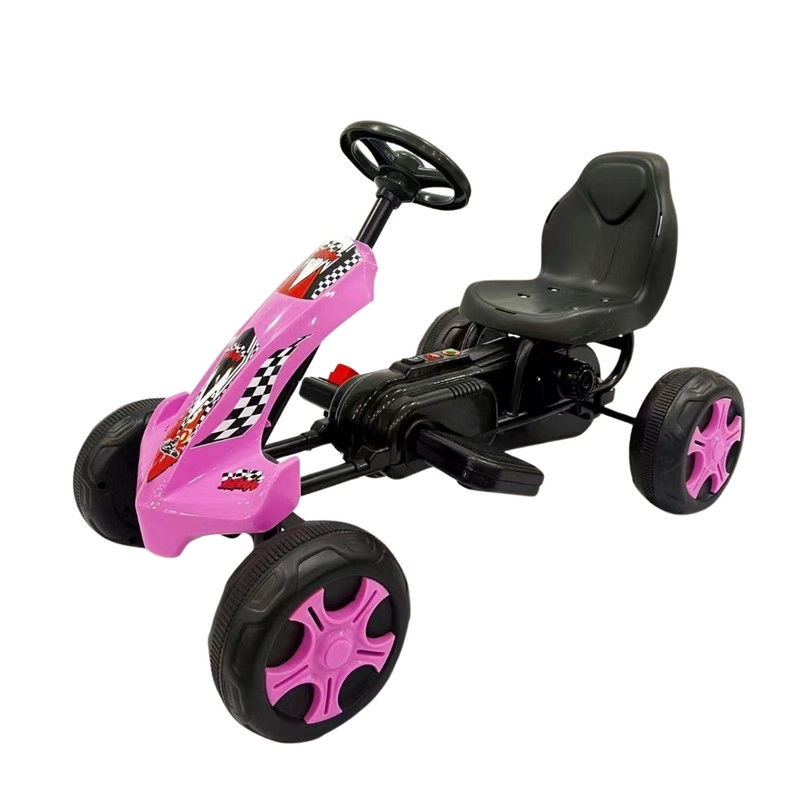 AUTO BATERIA GO KART ELE CTRICO INFANTIL VOLT ROSA - 1
