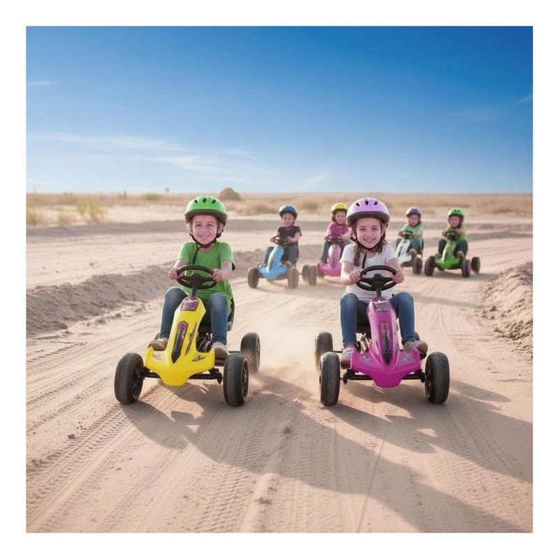 AUTO BATERIA GO KART ELE CTRICO INFANTIL VOLT ROSA - 6