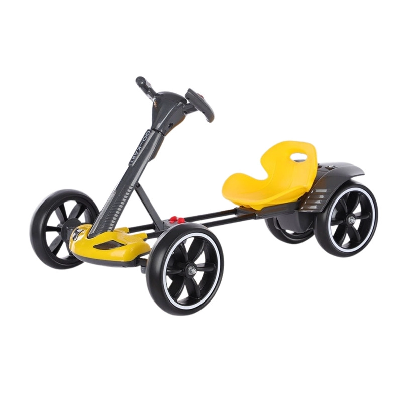 AUTO BATERIA GO KART ELE CTRICO INFANTIL DRIFT AMARILLO - 1