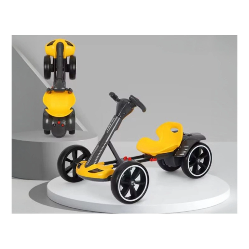 AUTO BATERIA GO KART ELE CTRICO INFANTIL DRIFT AMARILLO - 4