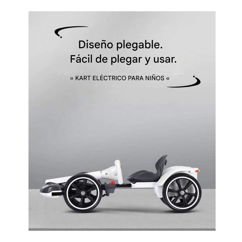 AUTO BATERIA GO KART ELE CTRICO INFANTIL DRIFT AMARILLO - 6