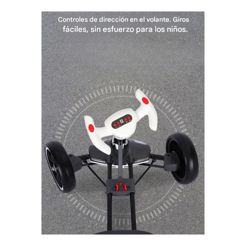 AUTO BATERIA GO KART ELE CTRICO INFANTIL DRIFT AMARILLO - 7