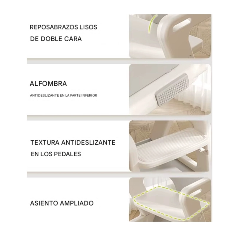 SILLA DE COMER INFANTIL EVOLUTIVA GROW  3 EN 1 - 6