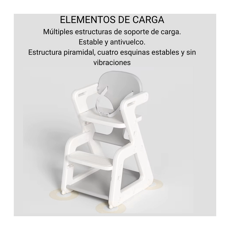 SILLA DE COMER INFANTIL EVOLUTIVA GROW  3 EN 1 - 7