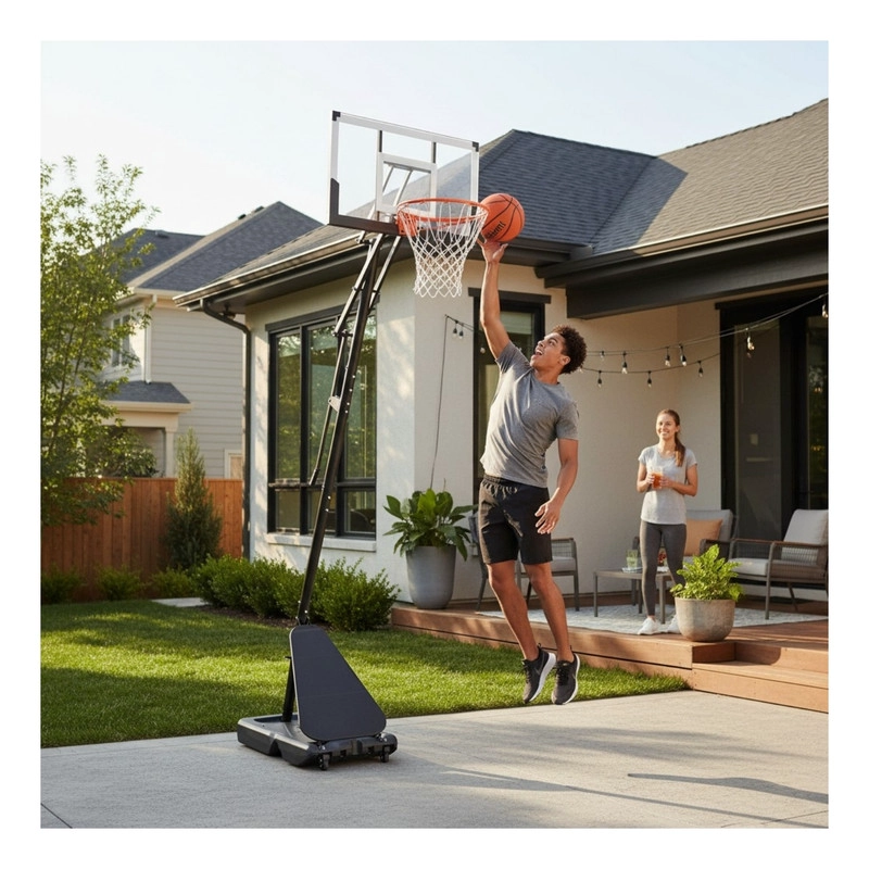 ARO BASKETBALL ALTURA REGULABLE BASQUETBOL PORTATIL - 2