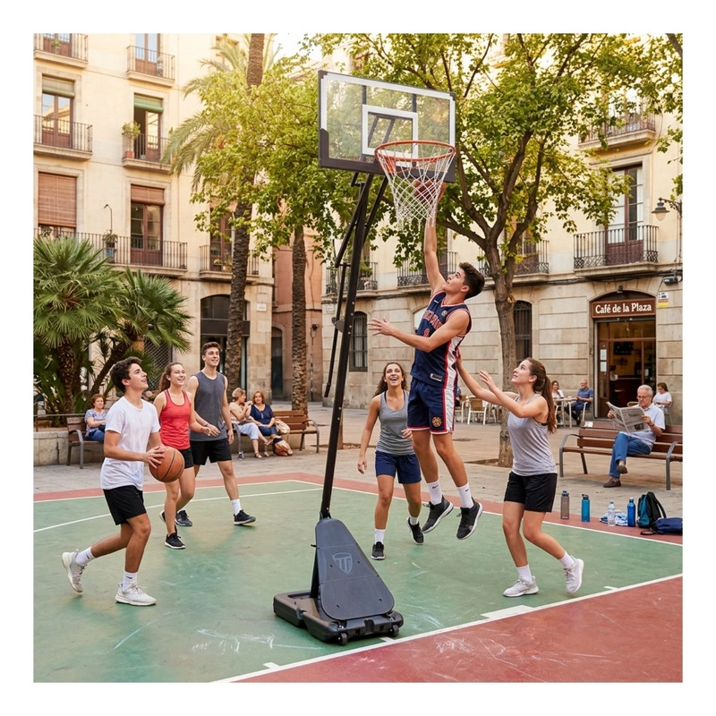 ARO BASKETBALL ALTURA REGULABLE BASQUETBOL PORTATIL - 8
