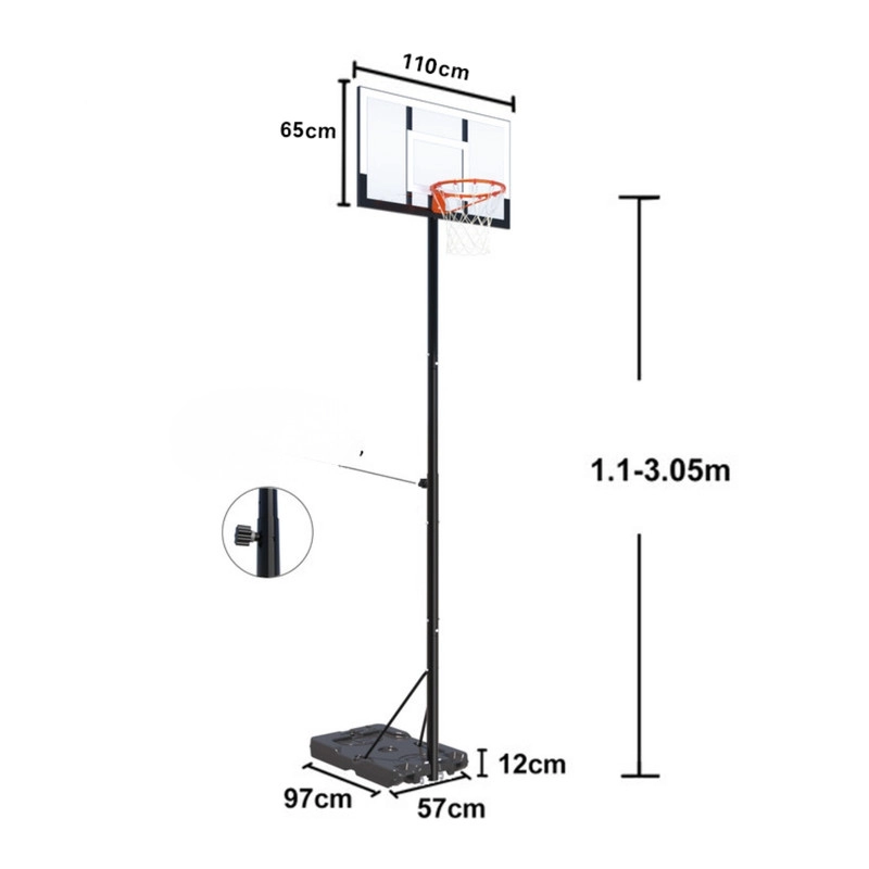 ARO BASKETBALL ALTURA REGULABLE PORTATIL  BASQUETBOL - 5