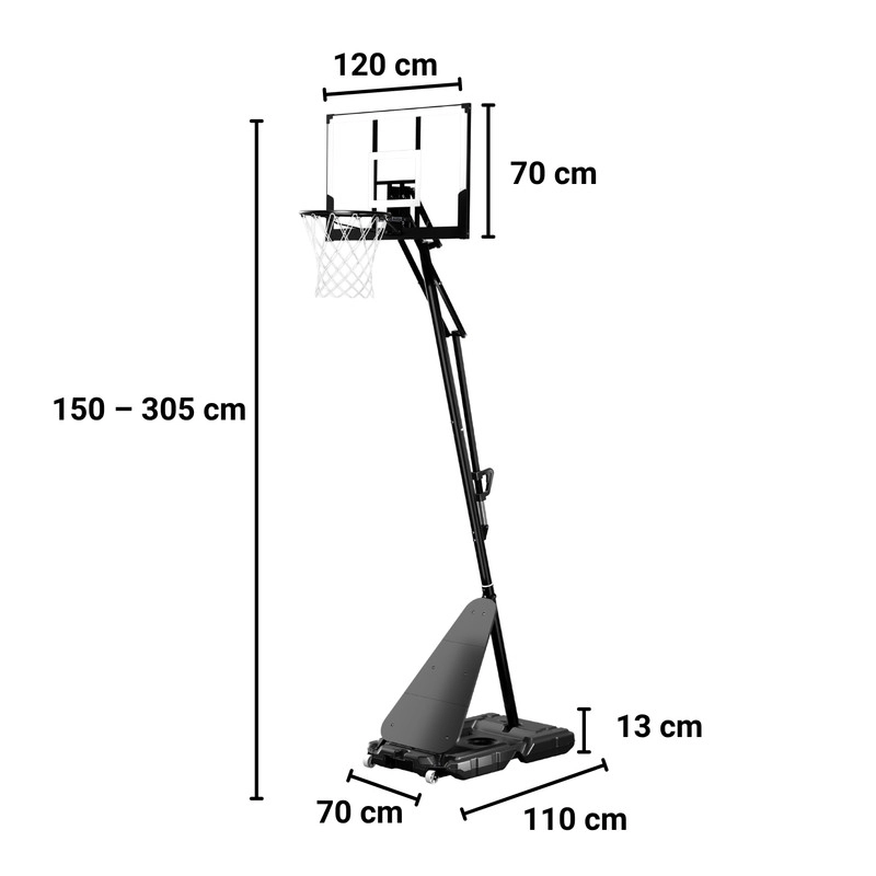 ARO BASQUETBOL ALTURA REGULABLE PORTATIL  BASKETBALL - 3