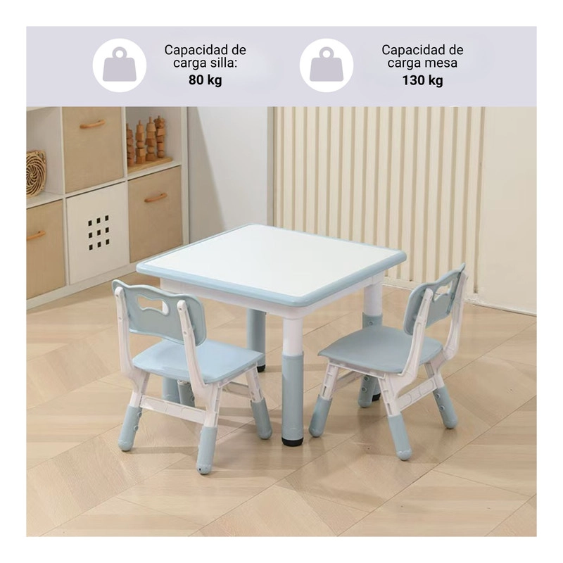 MESA INFANTIL CON 2 SILLAS JUNIOR DESK BRID - 3