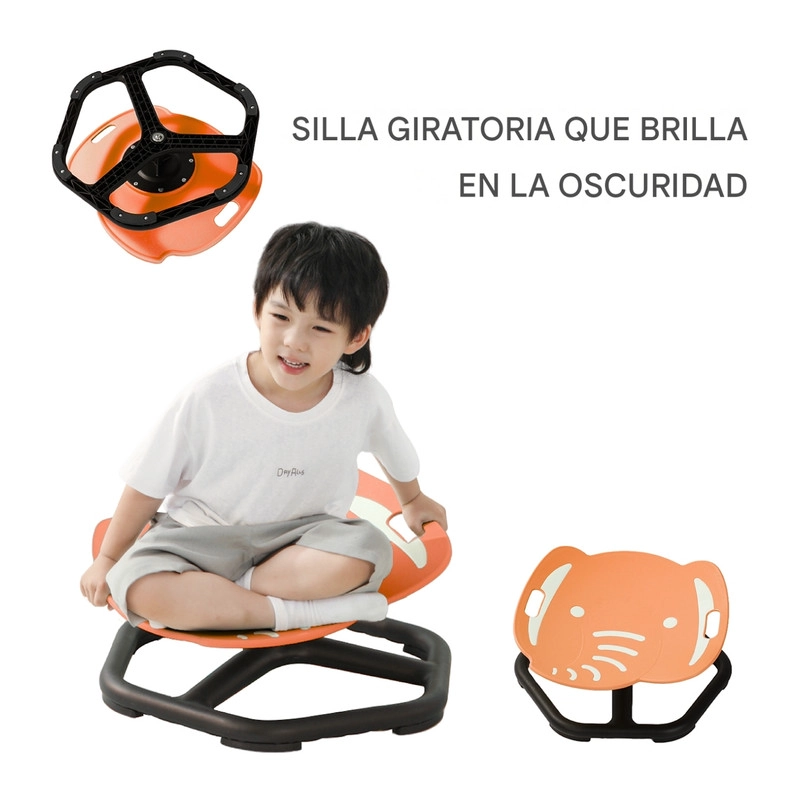 SILLA GIRATORIA SENSORIAL INFANTIL ORBIT GLOW 360° ELEFENTE - 2