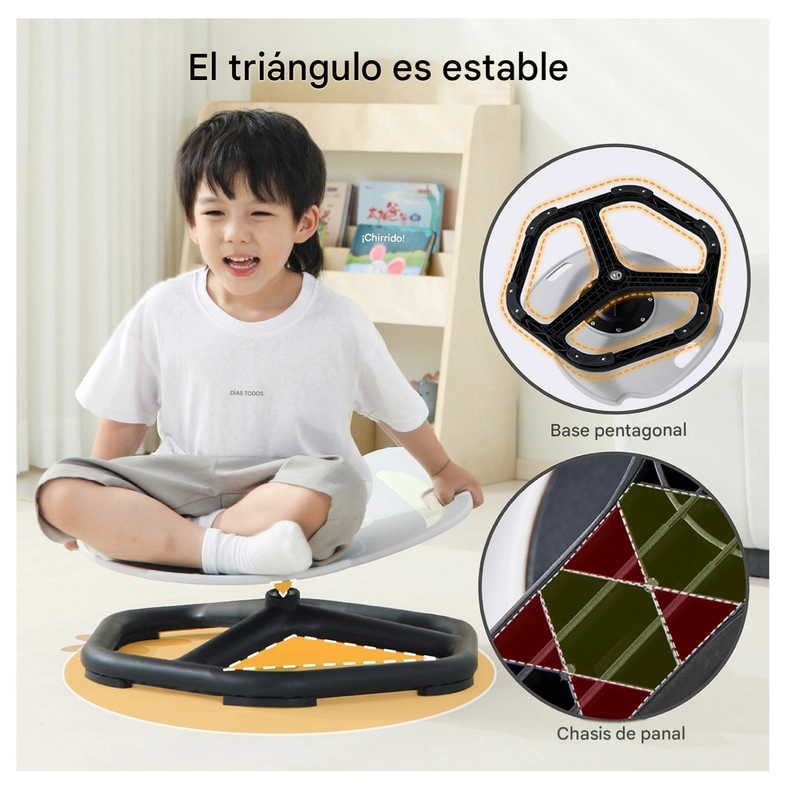 SILLA GIRATORIA SENSORIAL INFANTIL ORBIT GLOW 360° ELEFENTE - 7