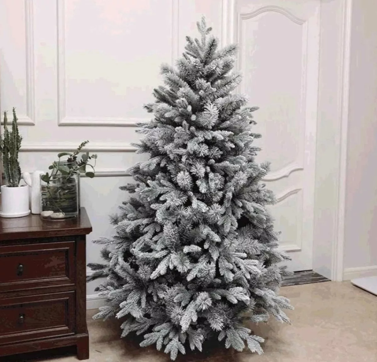 ÁRBOL DE NAVIDAD NEVADO 210CM FRONDOSO - 2