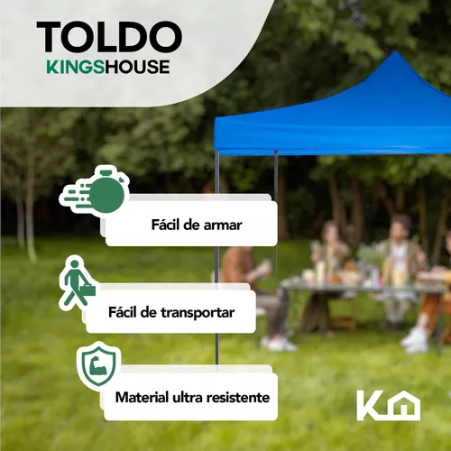 TOLDO 2X2 PLEGABLE TECHO LONA VERANO HAPPY HOUSE - 2