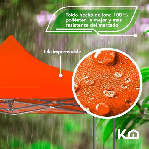 TOLDO 2X2 PLEGABLE TECHO LONA VERANO HAPPY HOUSE - 4